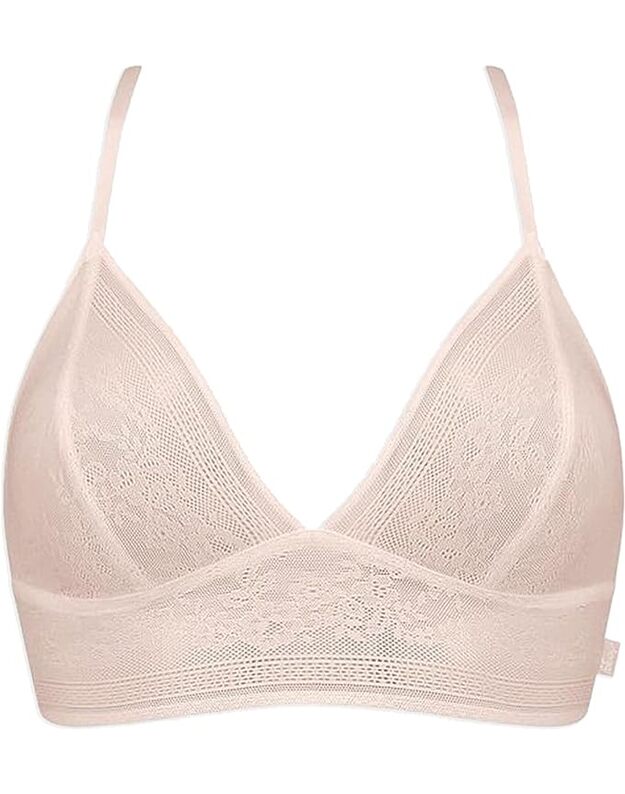 Sloggi L(40) dydžio violetinės spalvos neriniuota braletė ZERO Lace Bralette 