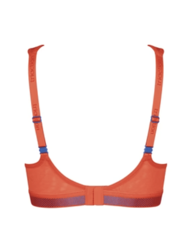 Triumph 70D oranžinės spalvos sportinė liemenėlė Triaction Cardio Cloud P EX 1