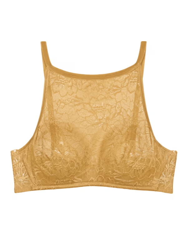 Triumph garstyčių spalvos soft liemenėlė Amourette Charm Shimmer bustier