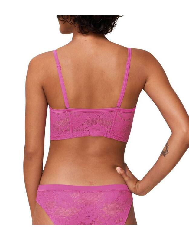 Triumph rausvos spalvos soft liemenėlė smart deco bustier 1