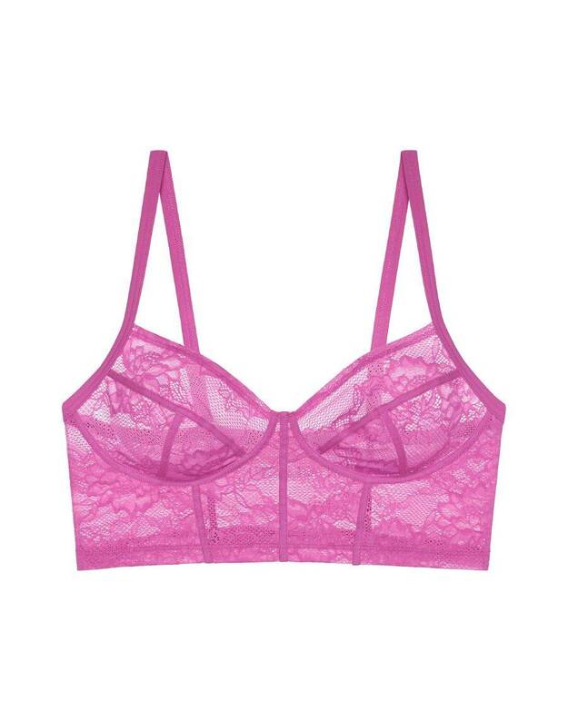 Triumph rausvos spalvos soft liemenėlė smart deco bustier 2