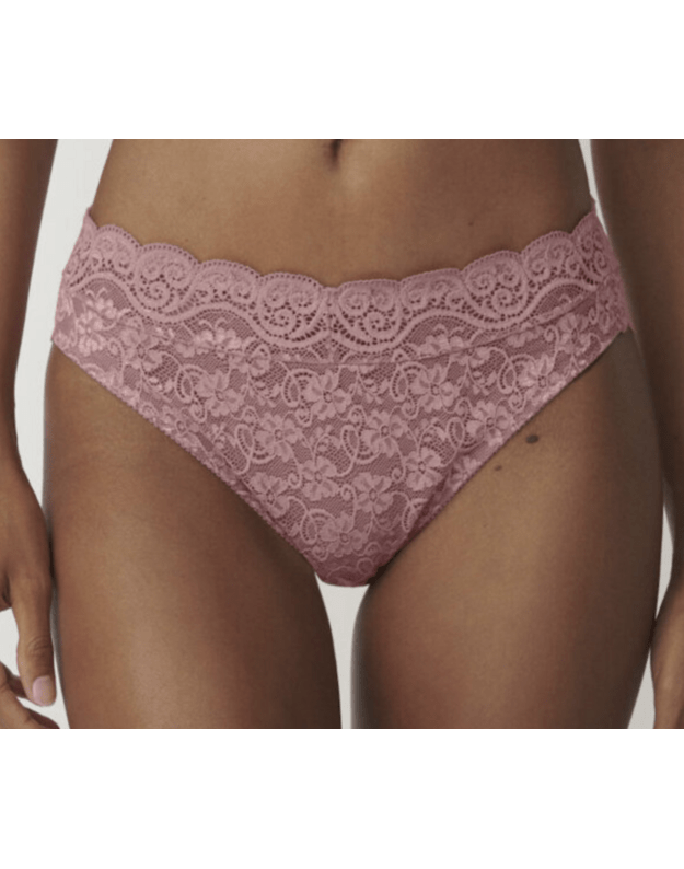 Triumph 42 dydžio rudos spalvos nėriniuotos  kelnaitės Amourette 300 magic wire tai