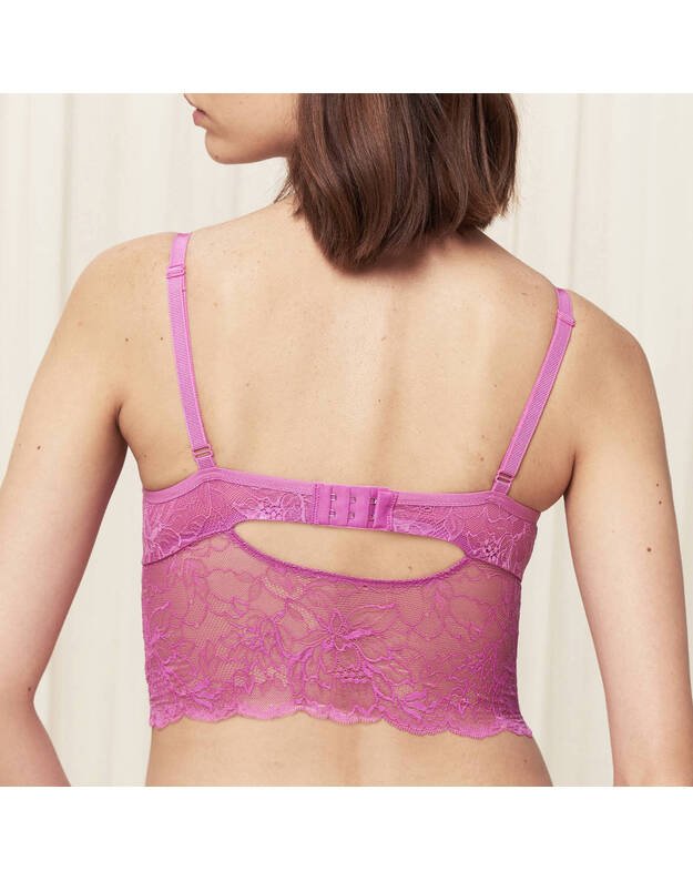 Triumph rausvos spalvos soft liemenėlė Triumph Amourette Summer Charm bustier 1