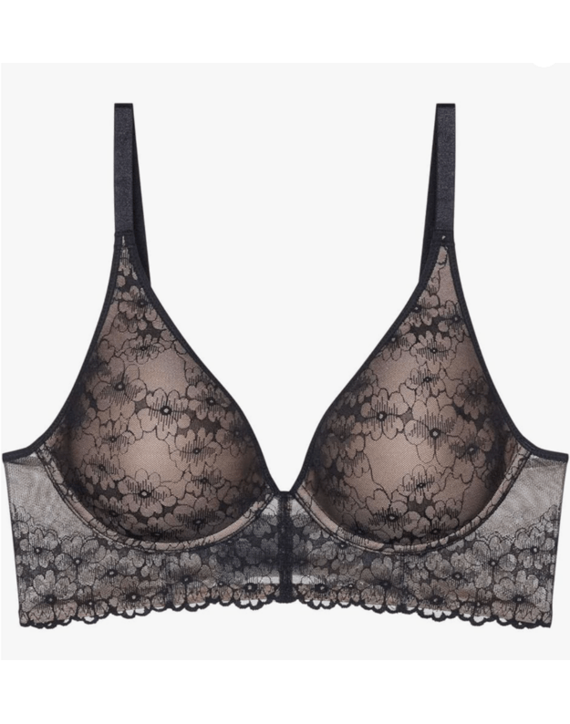 Triumph 85B dydžio juodos i kūno spalvos liemenėlė Bright Spotlight P 2