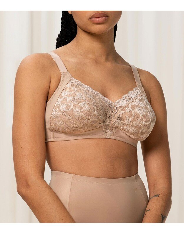 Triumph didelių dydžių klasikinė kūno spalvos liemenėlė Delicate Doreen N