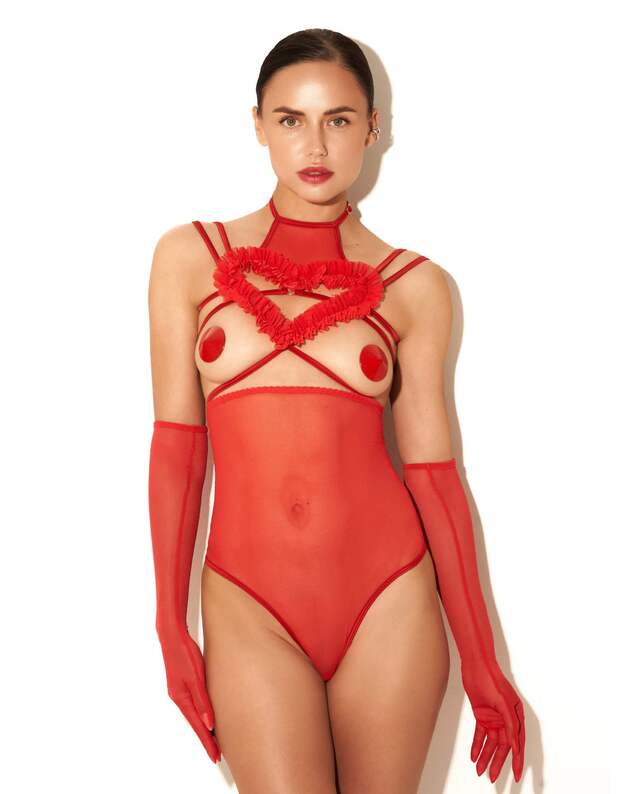 Baed stories raudonas seksualus komplektas Heart on