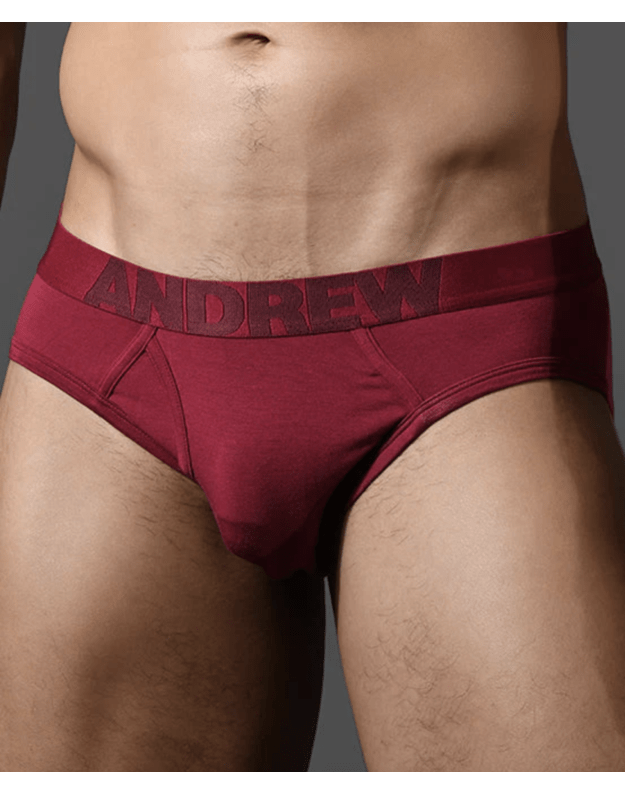 Andrew Christian Bespoke Modal vyriškos bordo spalvos kelnaitės