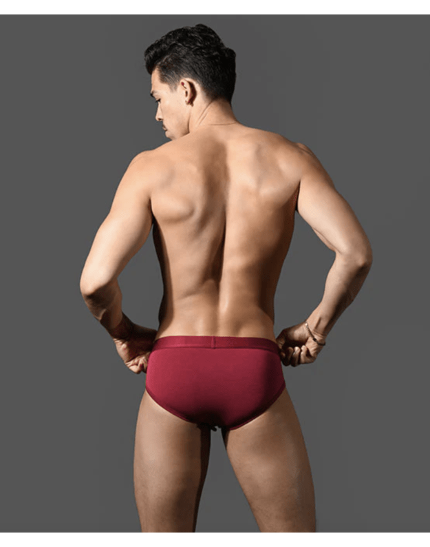 Andrew Christian Bespoke Modal vyriškos bordo spalvos kelnaitės