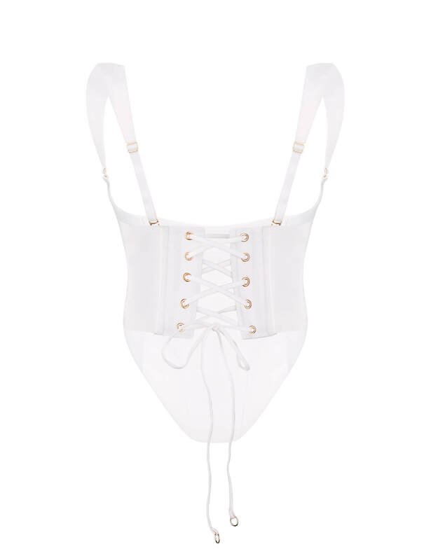 Baed stories baltas seksualus komplektas Pearl 10