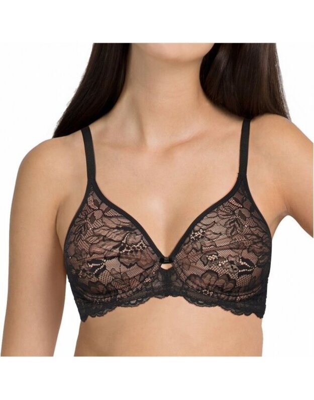 Triumph juodos spalvos soft liemenėlė Amourette Charm W02