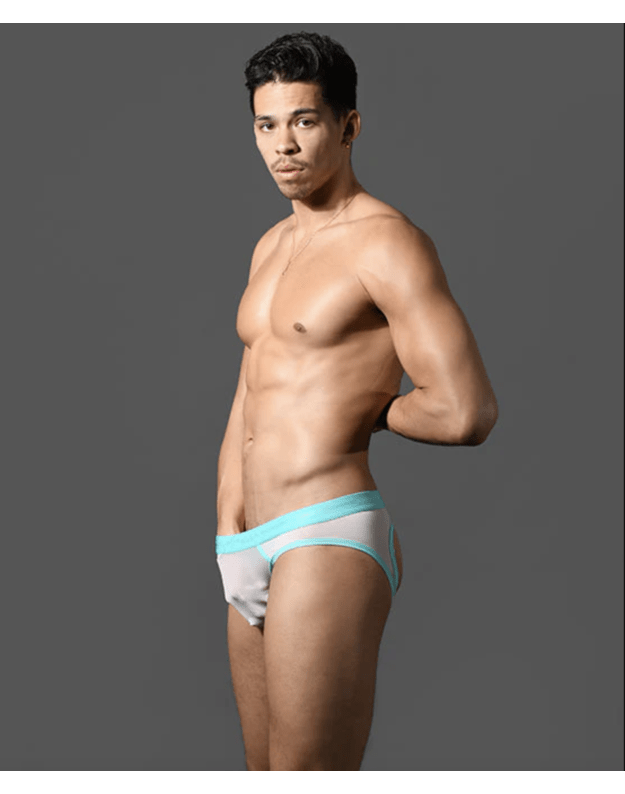 Andrew Christian Naked Truth Capsule See-Through Bubble Butt Jock w/ ALMOST NAKED balti jockstrap'ai