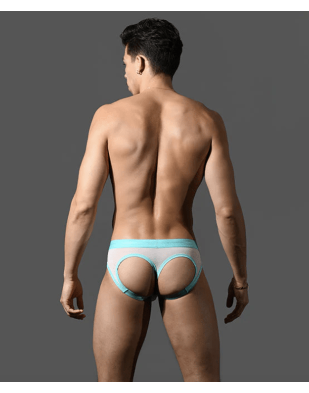 Andrew Christian Naked Truth Capsule See-Through Bubble Butt Jock w/ ALMOST NAKED balti jockstrap'ai