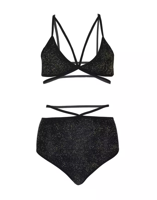 Leg Avenue juodas apatinių komplektas 81576