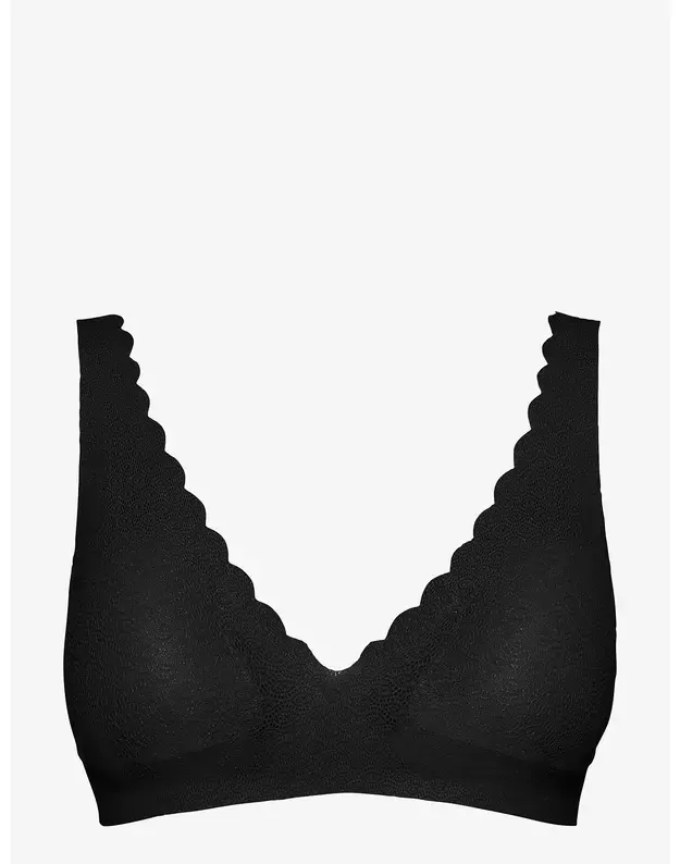 Sloggi S(36) dydžio juodos spalvos sportinė liemenėlė ZERO Feel Lace Bralette