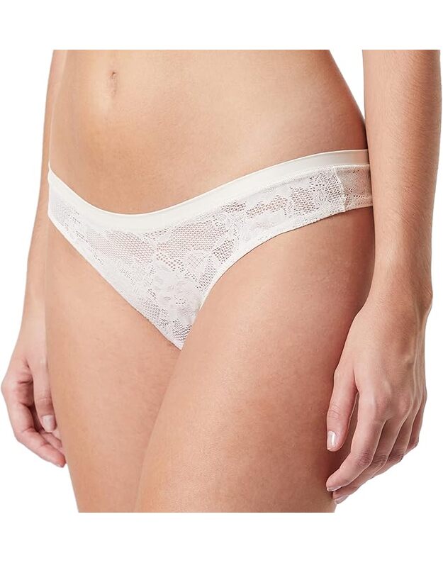 Triumph moteriškos baltos universalios 01 dydžio Smart Deco high leg string