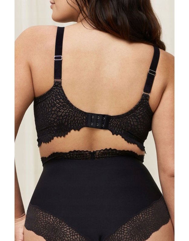 Triumph juodos spalvos liemenėlė be lankelių  Velveteen Sensation N01 2