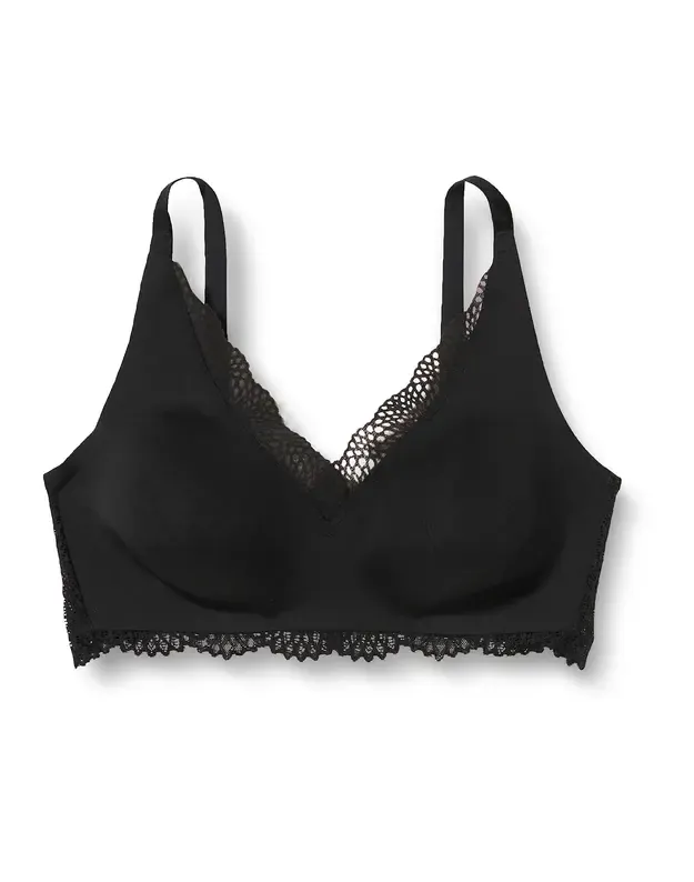 Triumph juodos spalvos liemenėlė be lankelių  Velveteen Sensation N01 1