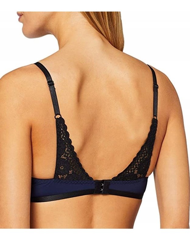 Triumph 70B tamsiai mėlyna liemenėlė su nėriniais Vintage lace W