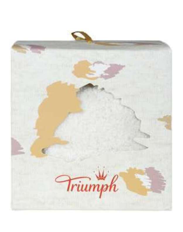 Triumph vanilės spalvos moteriškos kojinės Accessories Gift Set Sock 01