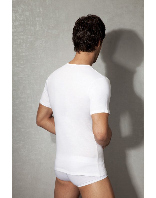  Doreanse Vyriški balti medvilniniai apatiniai marškinėliai 2810