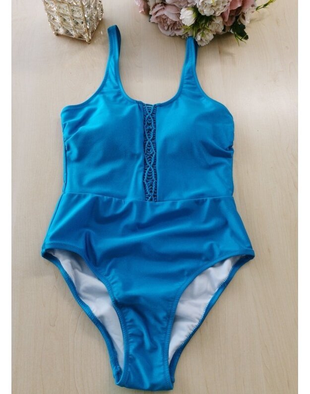 bpc bonprix collection  turkio spalvos vientisas maudymosi kostiumėlis BODYFLIRT 922165