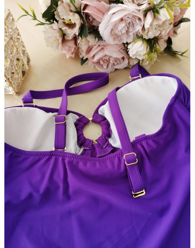 bpc bonprix collection dviejų dalių violetinis maudymosi kostiumėlis  BODYFLIRT