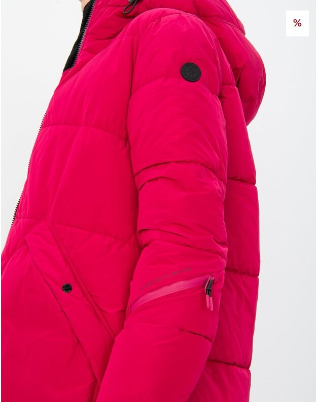 Tom Tailor M(38) dydžio rožinės spalvos šilta moteriška striukė žiemai Tom Tailor 12270