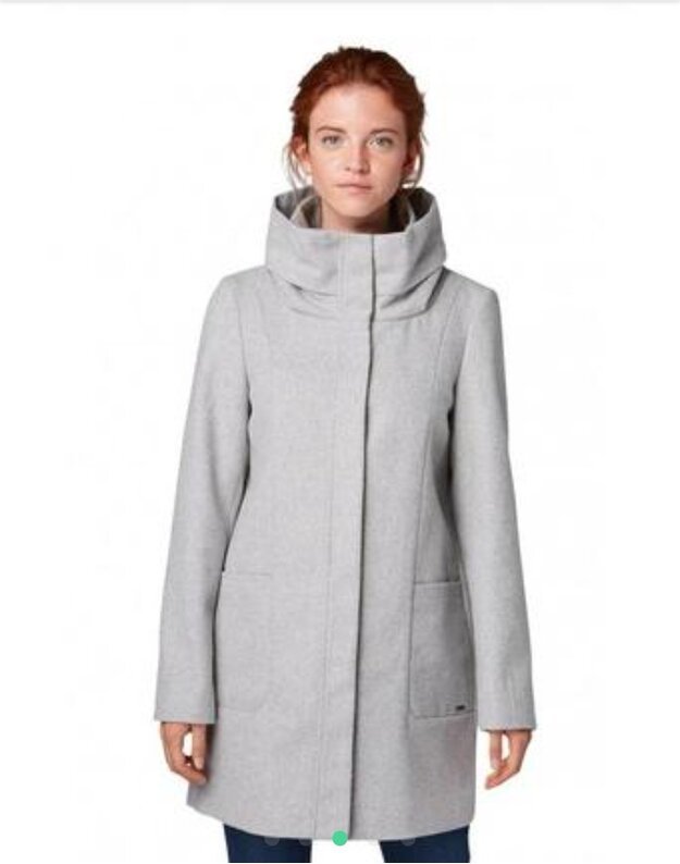 Tom Tailor XL(42) dydžio pilkos spalvos moteriškas rudeninis paltas Tom Tailor 10367