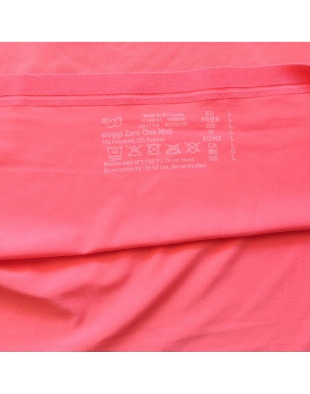Sloggi XS dydžio koralo spalvos  moteriškos kelnaitės Zero Feel Tanga 1