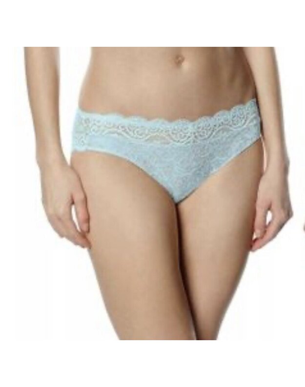 Triumph 36(S) dydžio šviesios turkio spalvos nėriniuotos kelnaitės  Amourette 300 Magic Wire Tai02