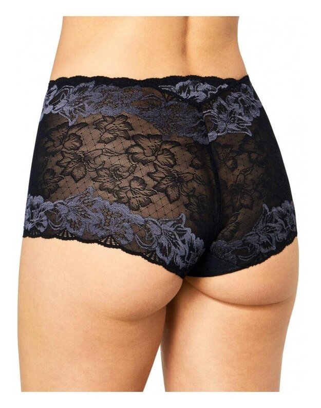 Triumph 38(M) dydžio juodos spalvos nėriniuotos  kelnaitės Magic  Wire Lite Maxi 2